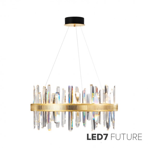 Loft Industry Modern - Glass Blades Chandelier